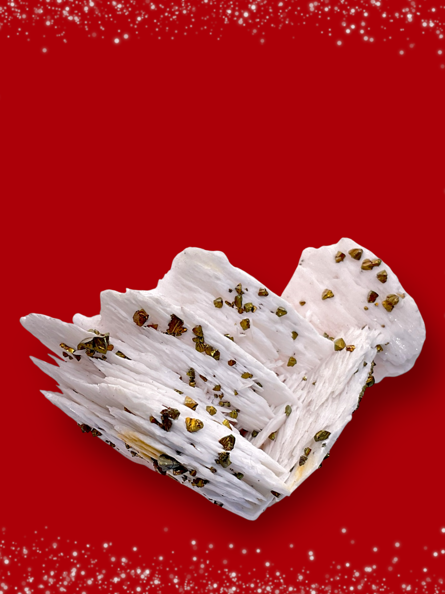 Baryt mit Kupferkies Kristall I Edelstein I 167gr. I 7x5x4cm I Sammlerstück I Unikat-Masterpiece Nr. S3033 I Dreislar-Schwerspatgrube