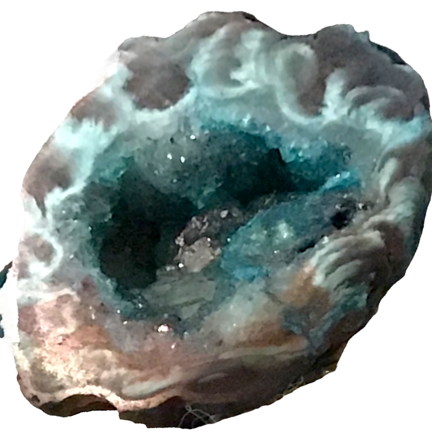 Gefärbte halbe Achat Geode | aufgeschnitten, poliert und gefärbt | 30-40 mm I TOP 1A-Qualität | einzeln oder als 3er bzw. 4er Set