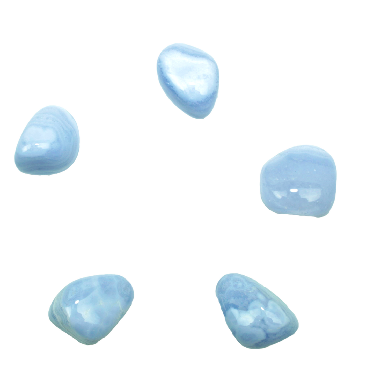 Steinfixx® - Chalcedon I Trommelstein I Edelstein I Heilstein I Glücksstein I Brasilien