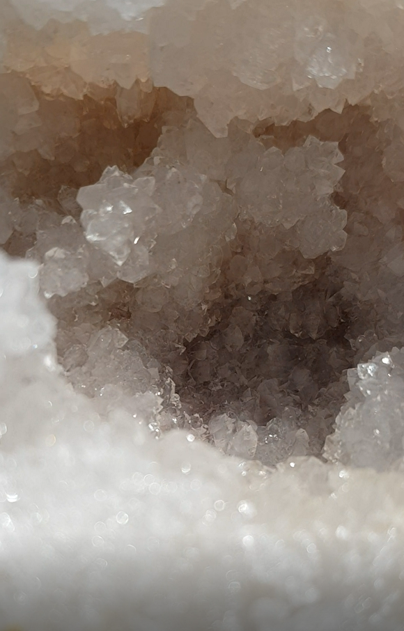 Kristall Quarz Geode geschlossen I Partyspass Ø ca. 7-9 cm I Break your own I Marokko