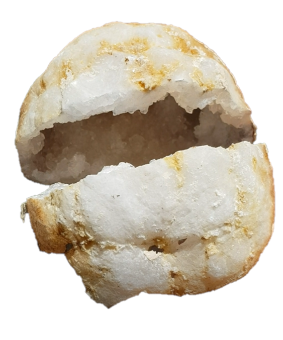 Kristall Quarz Geode geschlossen Partyspass Ø ca. 14 cm Break your own