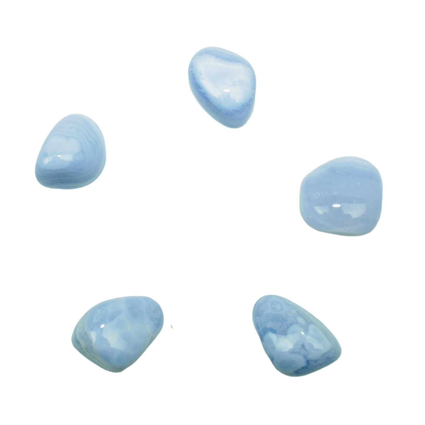 Steinfixx® - Chalcedon I Trommelstein I Edelstein I Heilstein I Glücksstein I Brasilien