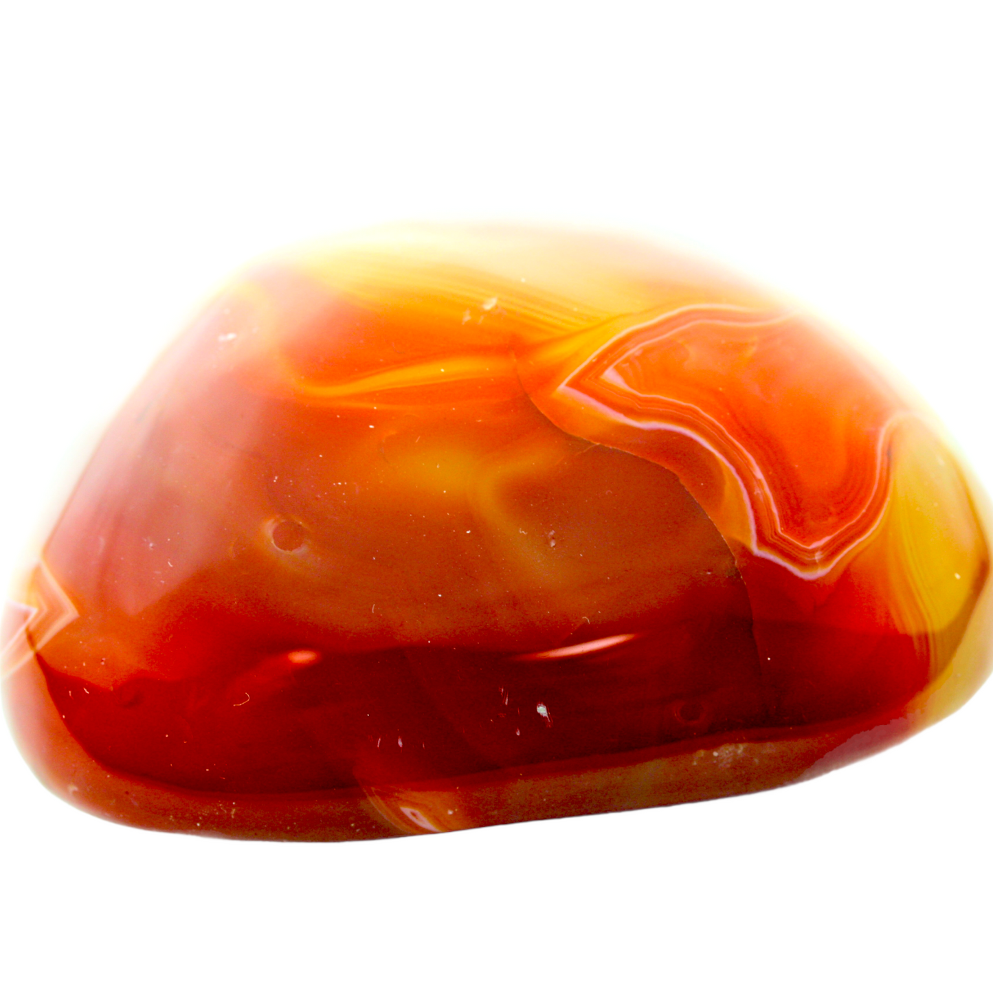 Karneol Trommelstein I Carneol I XXL I Edelstein I Glücksstein I 70–100 Gramm I Indien