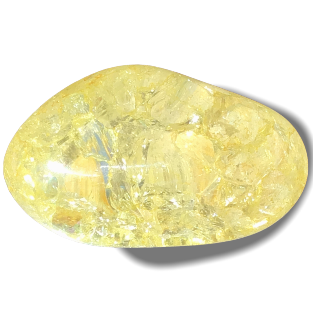 Magic Stones in buntem Stoffsäckchen | 20 Stück | geeister, gefärbter Bergkristall in 7 verschiedenen Farben | unglaubliches Farbenspiel