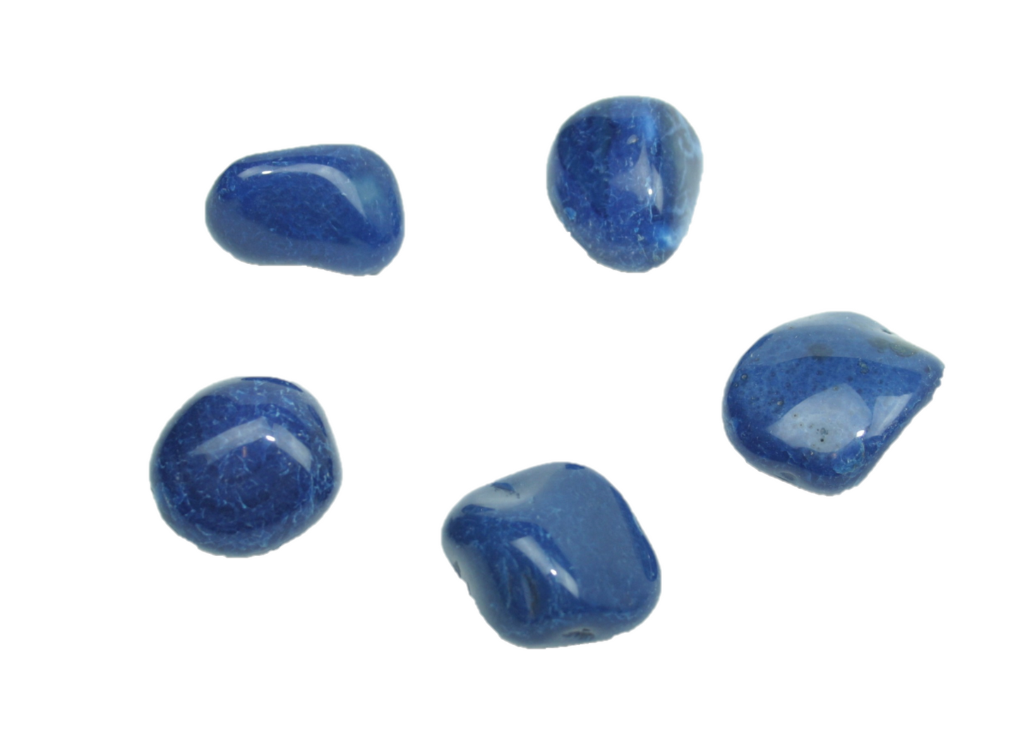 Steinfixx® - blauer Achat I Trommelstein I Edelstein I Heilstein I Glücksstein