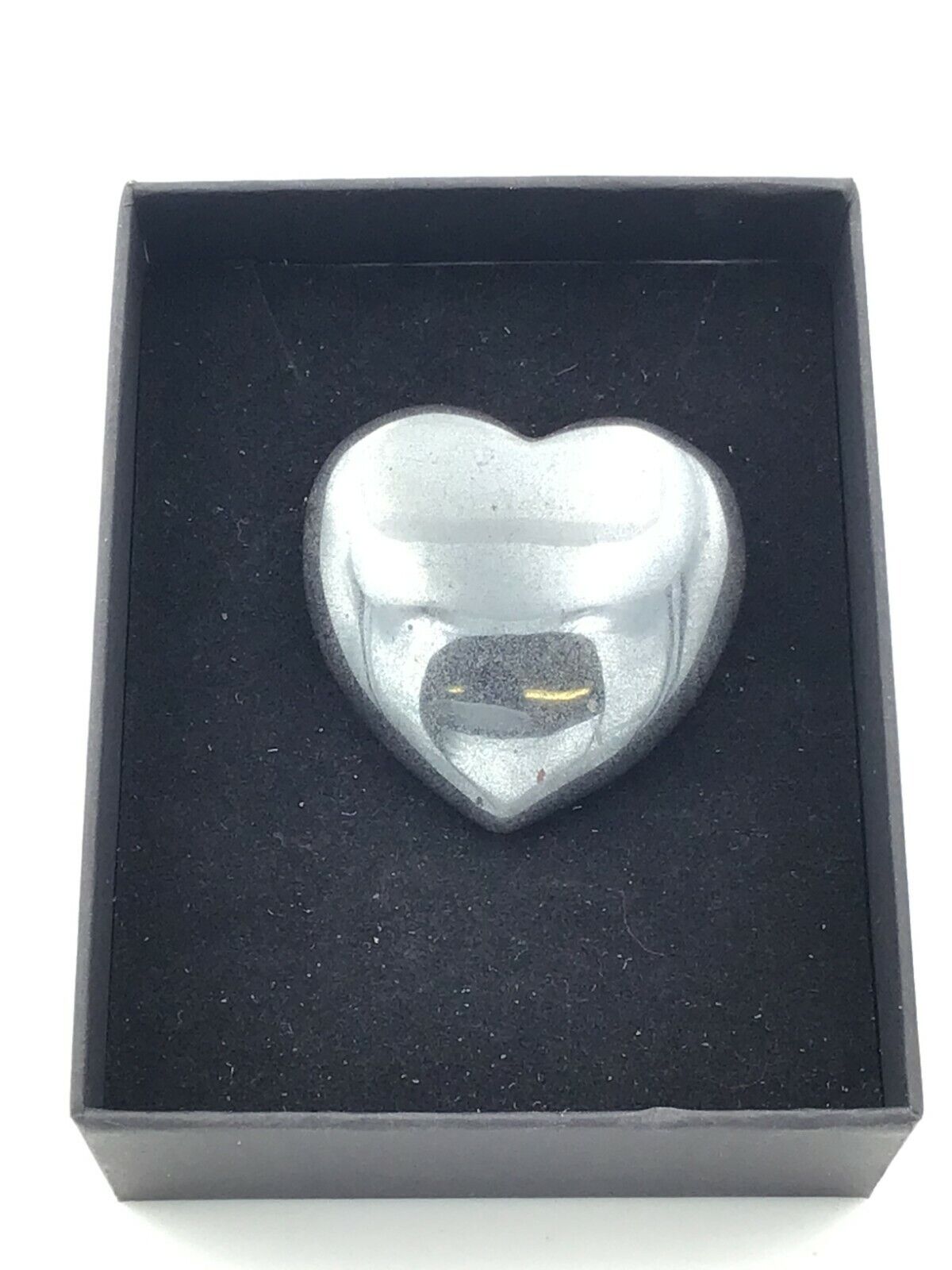 Edelsteinherz Gross 42 x 40 mm | Handschmeichler | Heilstein I Geschenkset I 1A-Qualität