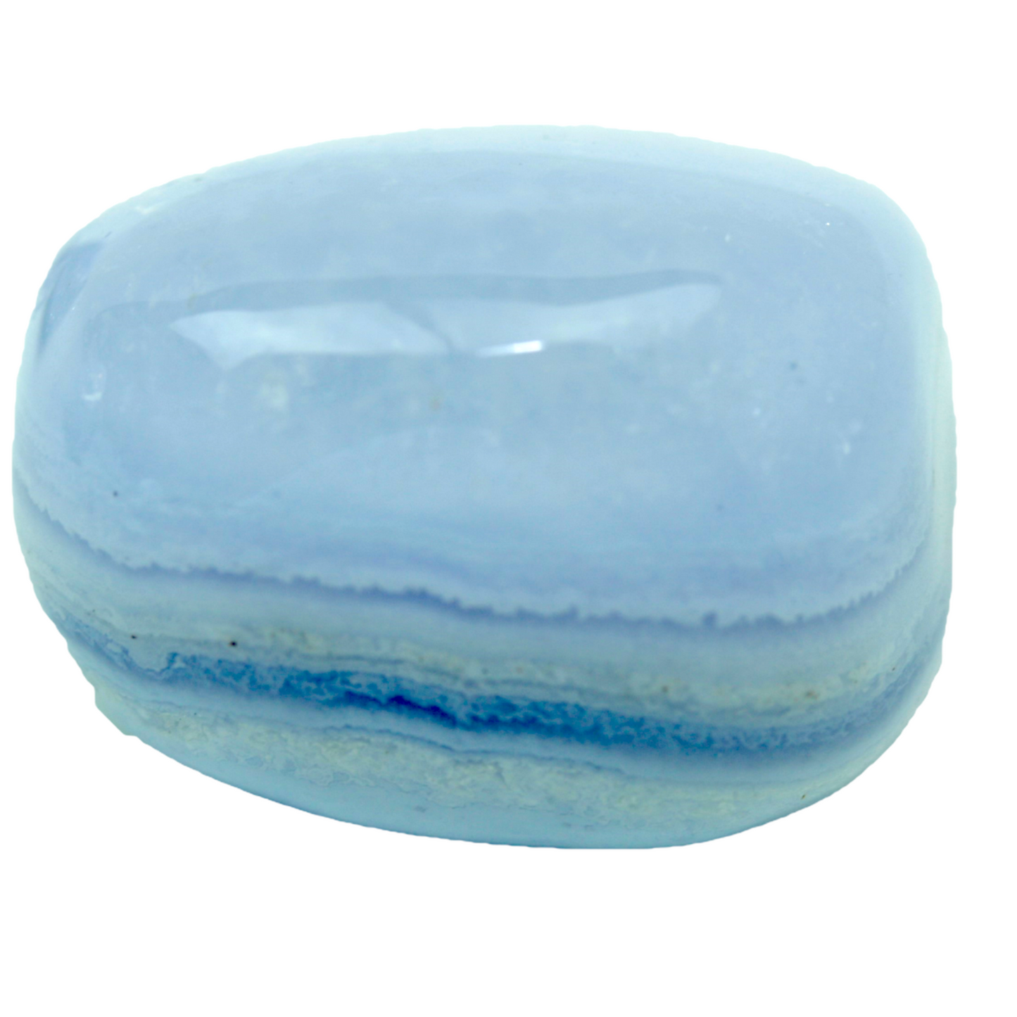 Steinfixx® - Chalcedon I Trommelstein I Edelstein I Heilstein I Glücksstein I Brasilien