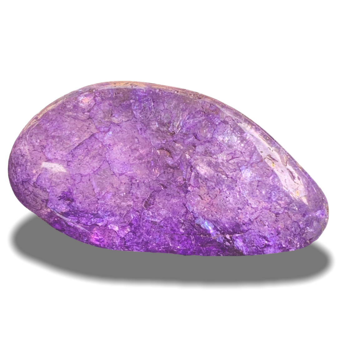Magic Stones in buntem Stoffsäckchen | 20 Stück | geeister, gefärbter Bergkristall in 7 verschiedenen Farben | unglaubliches Farbenspiel