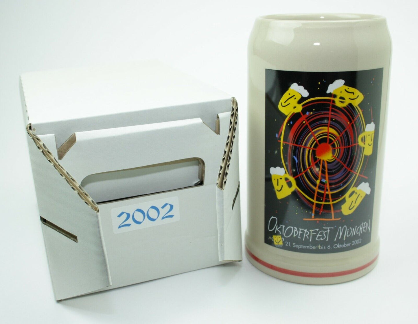 Original Oktoberfestkrug 2002 I Jahrgangskrug I Jahreskrug I Wiesnkrug