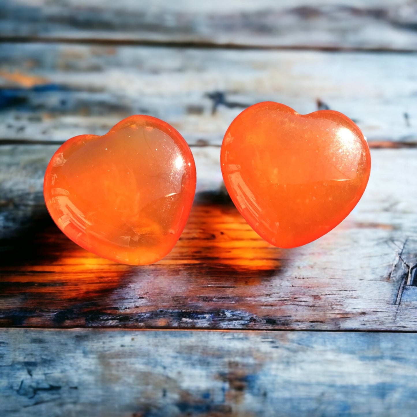 Schönes Edelstein Glücks Herz als Paar in vielen Varianten