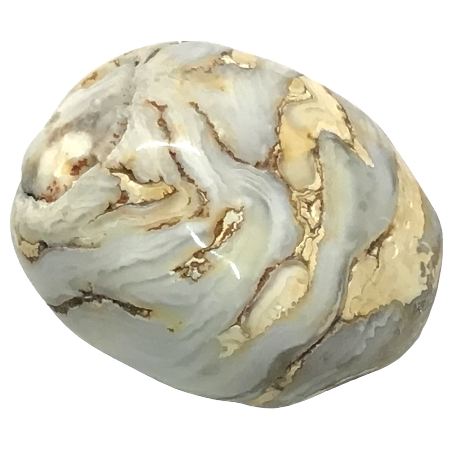 Wasser-Achat Geode Occo | Nussgeode komplett | handpoliert | mit wunderschöner Maserung | 2-4 cm