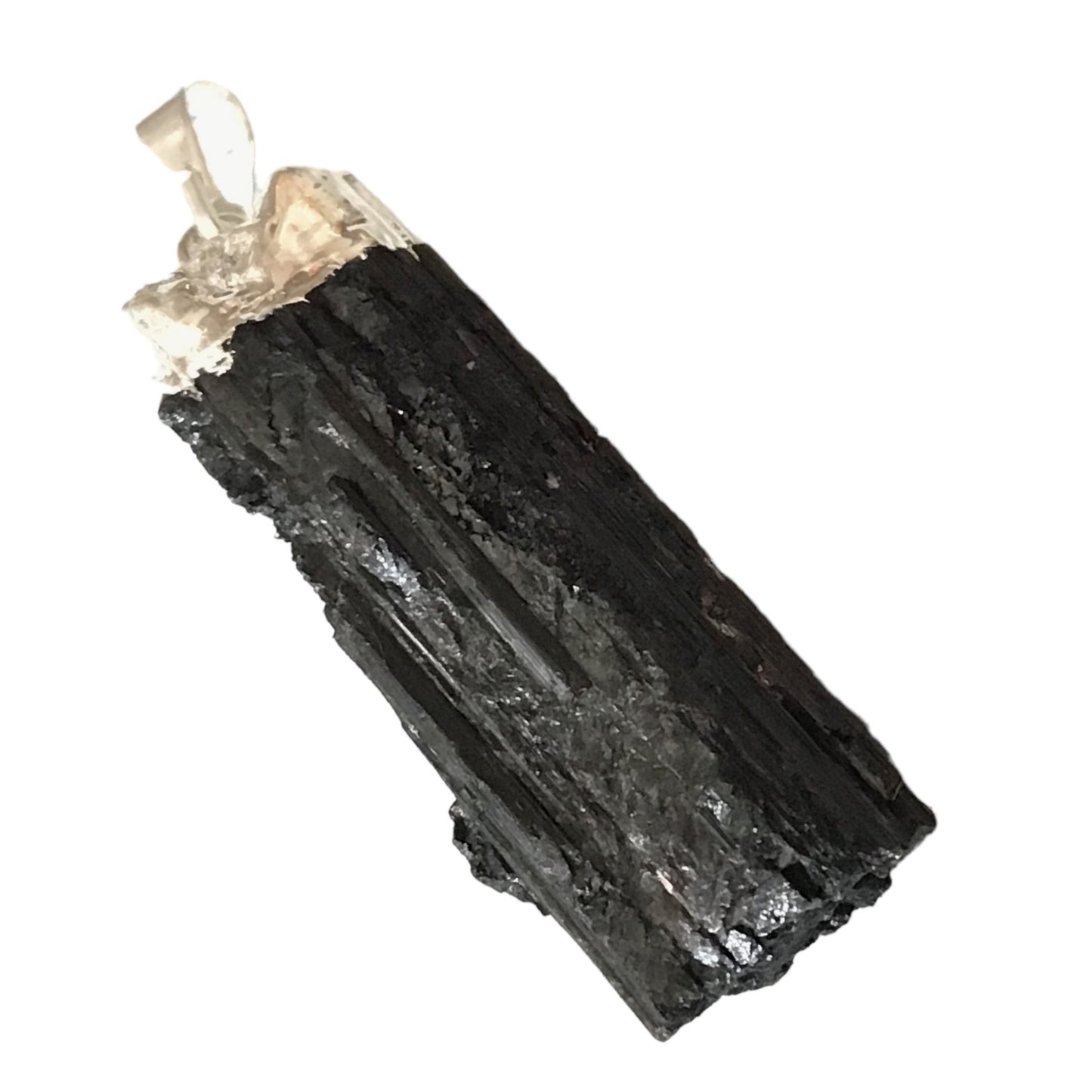Edler schwarzer Turmalin (Schörl) Anhänger mit 50 cm Lederkette - das fertige Schutzamulett der Natur immer dabei - ihr Schutz vor negativen Einflüssen