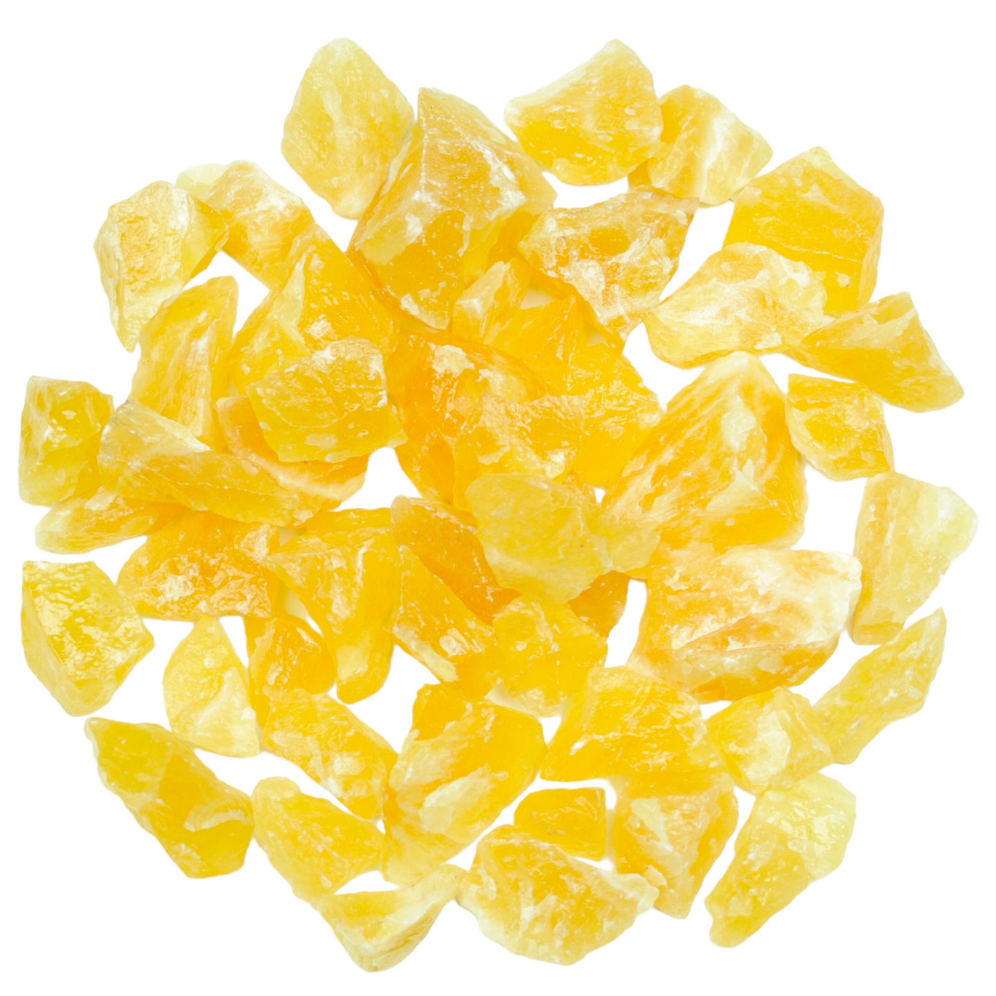 Orangencalcit - ENERGIESTEIN- Edelstein Chips für Feengarten, Dekoration oder Brunnen