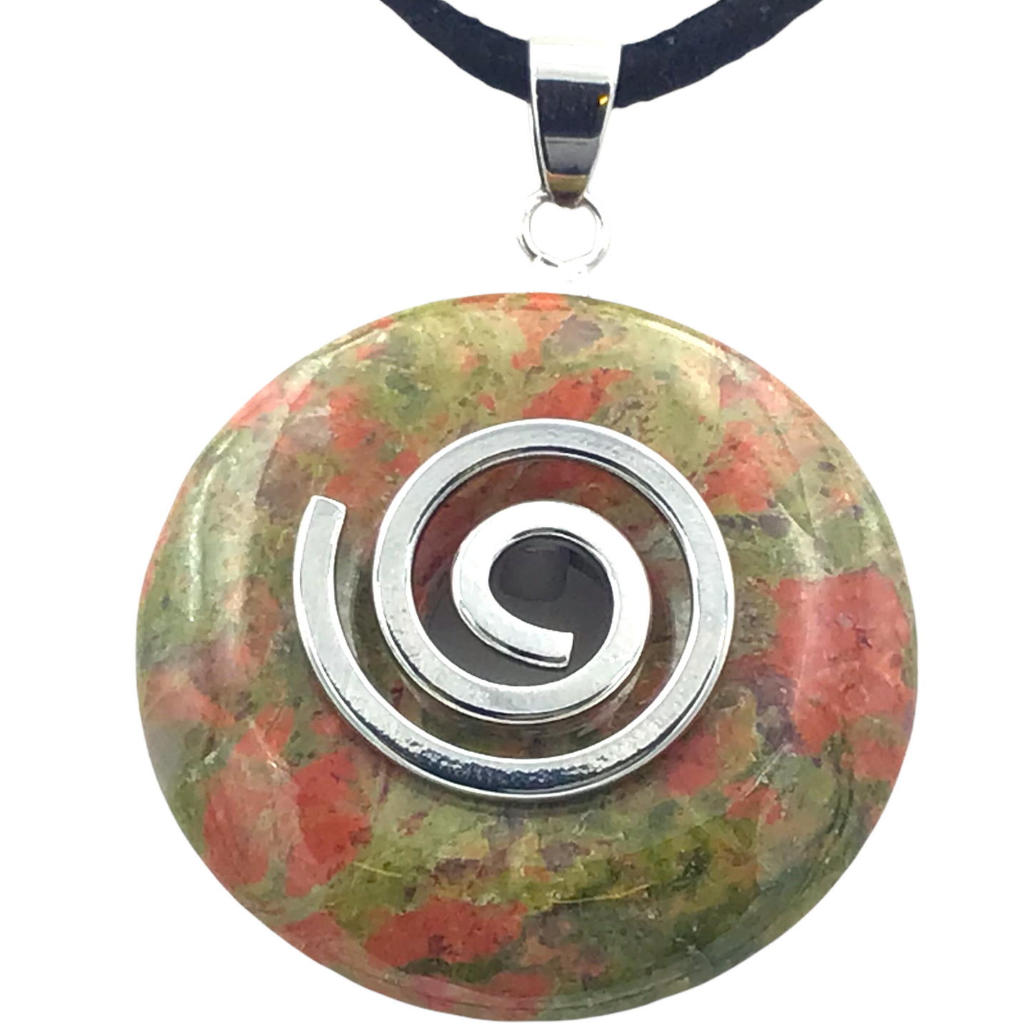 Premium Kette mit Edelstein-Donut Unakit