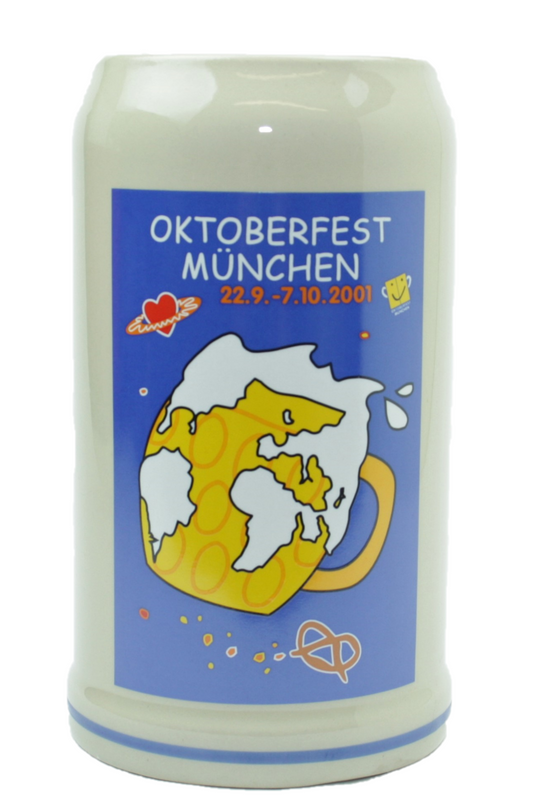 Original Oktoberfestkrug 2001 I Jahrgangskrug I Jahreskrug I Wiesnkrug