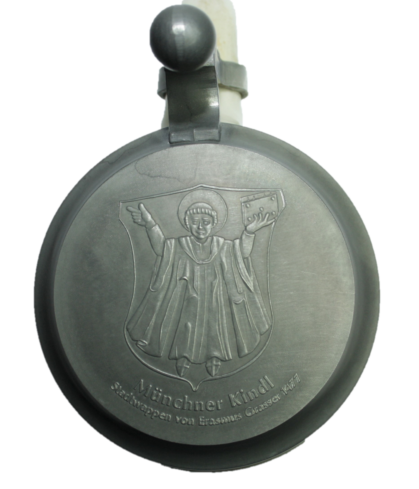 Original Oktoberfestkrug 1997 mit Zinndeckel I Jahreskrug I Zertifikat