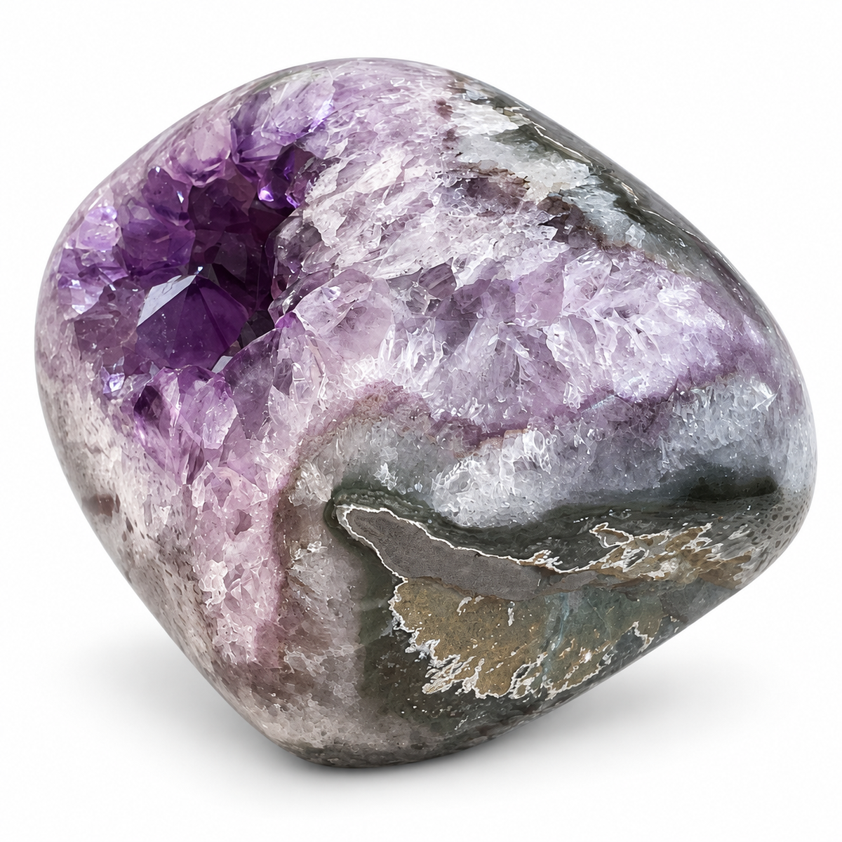 Amethyst Kugeldruse AAA aus Brasilien – rundum poliert – 1.734 g – 15 × 10 × 9 cm – Sammlerstück – Unikat Masterpiece 1477