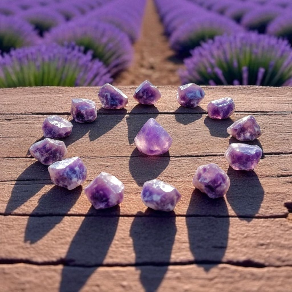 Amethyst I farbintensiv I Rohsteine I 3-4 cm I 300 gr. I Heilstein I Wasserstein I Dekoration I Brasilien