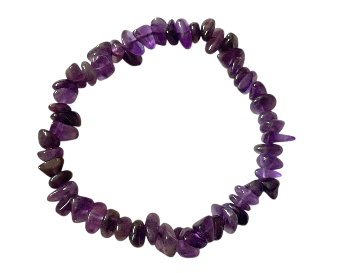 Amethyst Trommelstein Splitterarmband  *Reinigung*  - echter Amethyst Edelstein-Schmuck & Chakra-Armband für Damen & Herren I AAA-Qualität I Brasilien