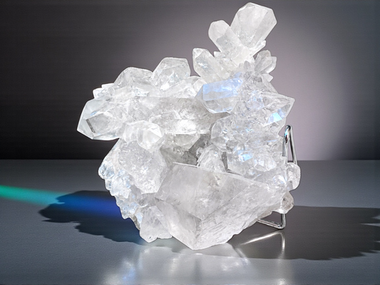 XL Bergkristall Cluster I Stufe I Edelstein I Heilstein I 1,9 kg I 17x16x13cm I Unikat-Masterpiece 1689 I Sammlerstück I Museumsstück I Brasilien
