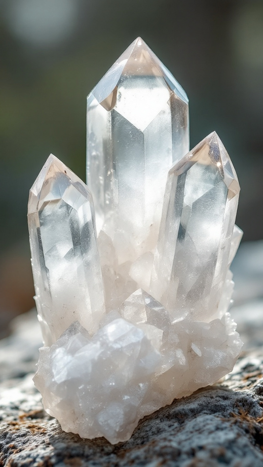 Bergkristall Stufe AAA-Qualität aus Brasilien – naturbelassene Kristalle, unbehandelt, verschiedene Größen 50–500 g