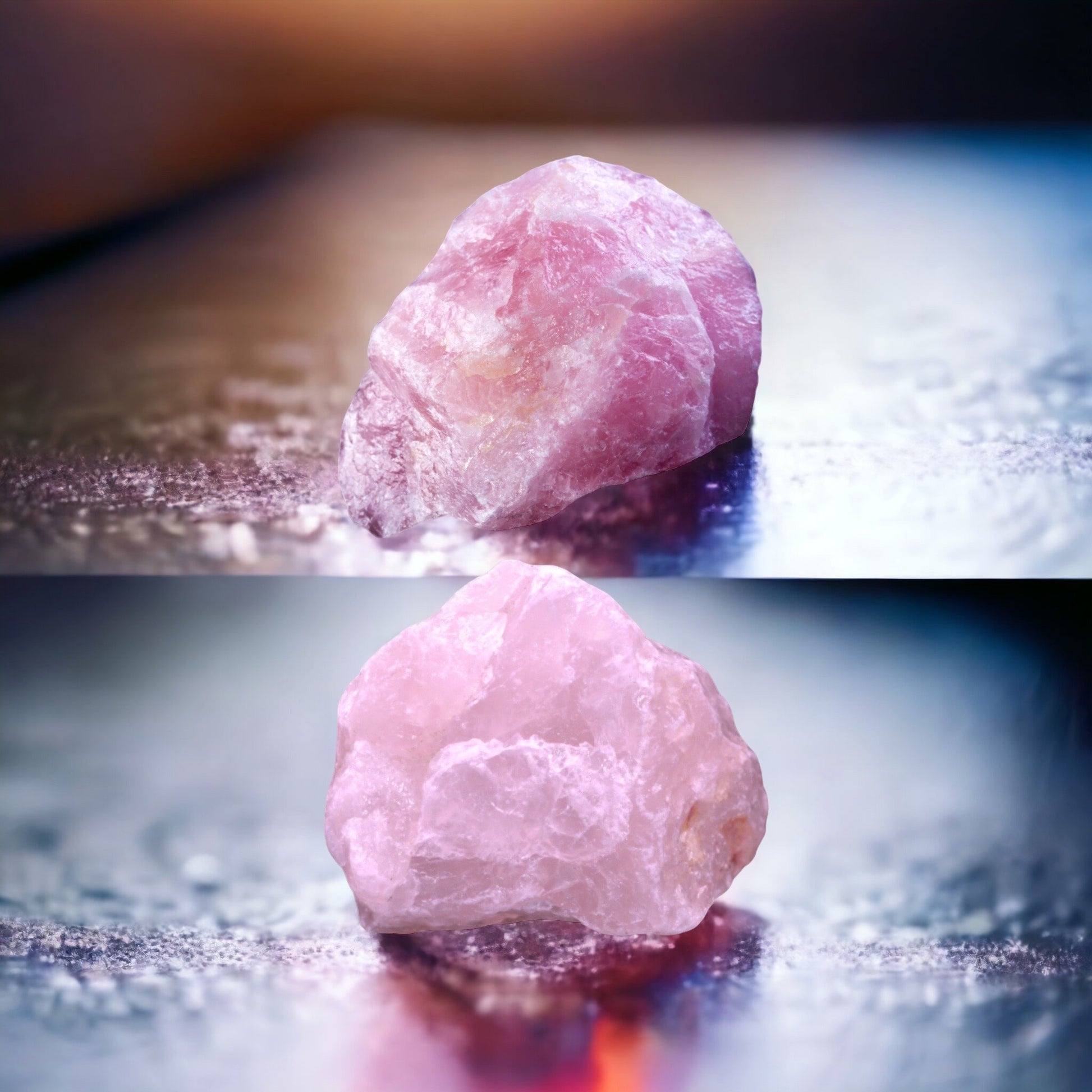 Echte Rosenquarz Edelstein Lampe - Naturstein Licht Mit Rohstein