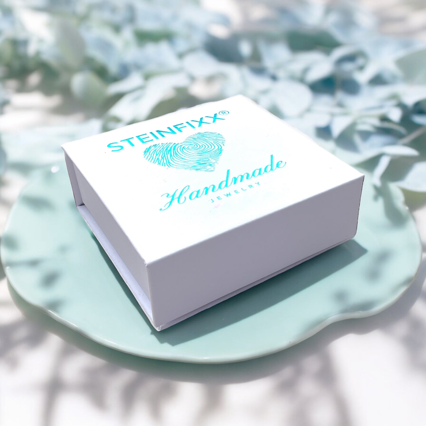 Citrin Geschenkset AAA aus Brasilien – gebrannter Citrin Tropfenanhänger & 6 mm Perlenarmband – Geschenkbox & Edelsteinkarte
