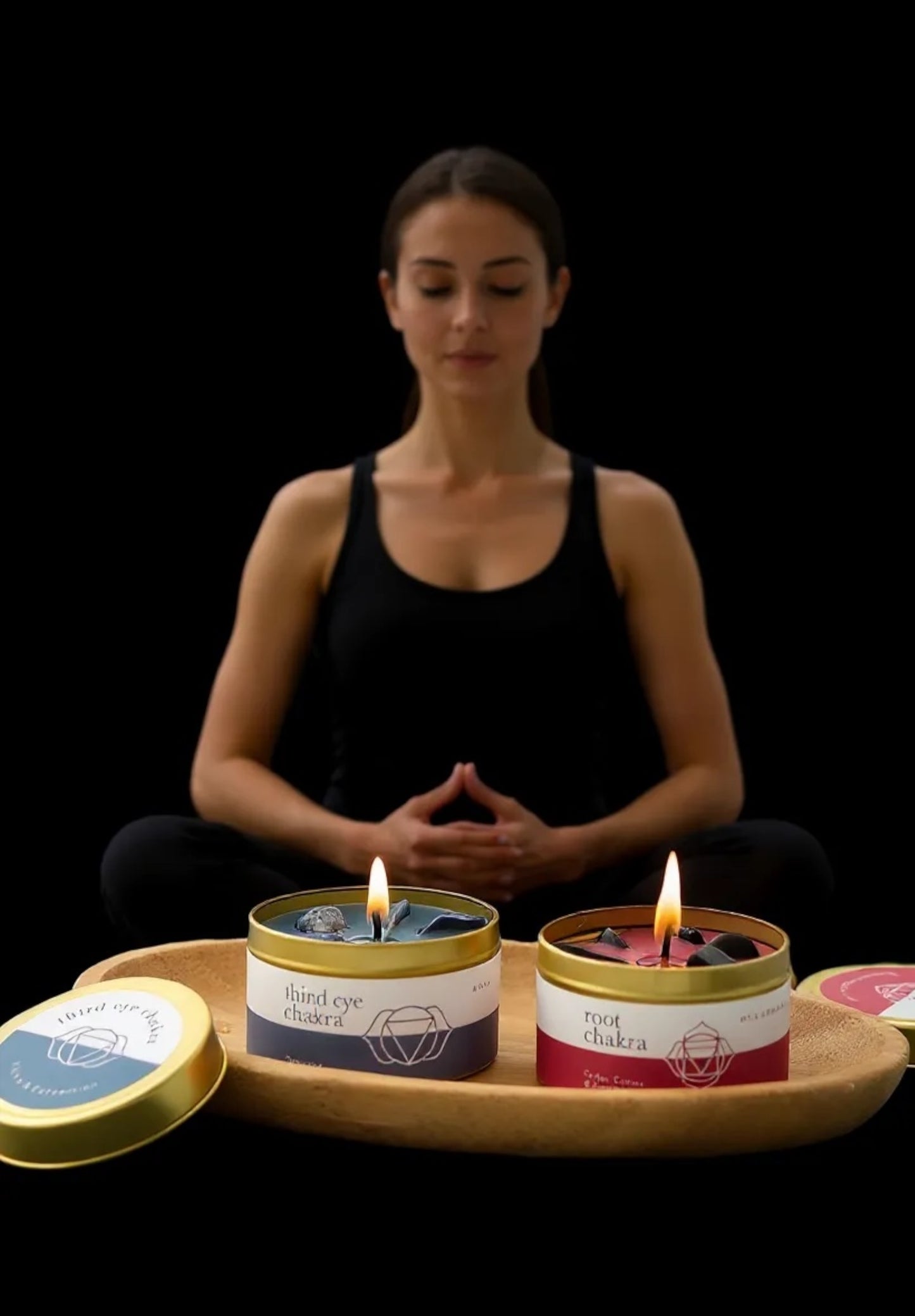 7 Chakra Duftkerzen Geschenkset mit Edelsteinen & Chakra-Armband  - Handgegossene Duftkerzen, abgestimmt auf die Chakren – Geschenkset mit Edelsteinen, Chakra-Karten & Geschenkbox – Achtsamkeit, Meditation & Wellness