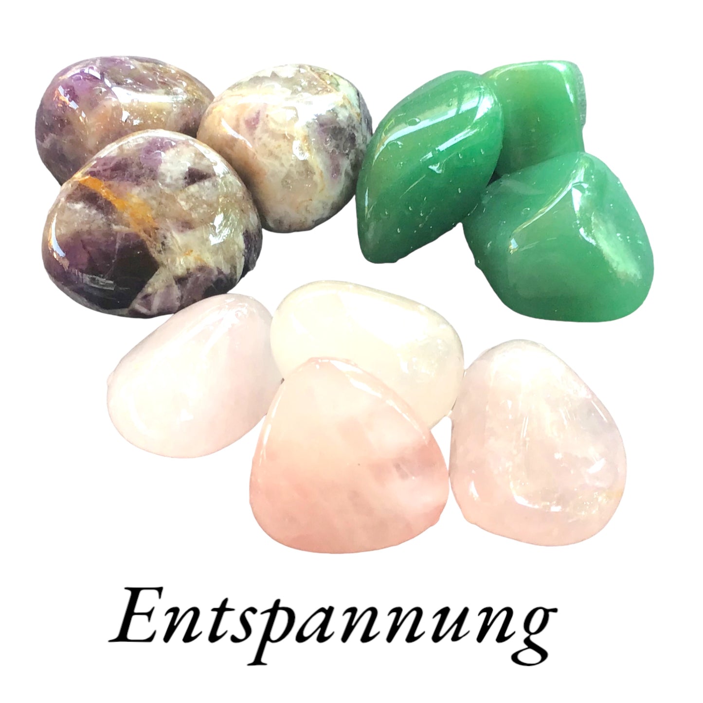 heilsteine aufbewahren Premium Edelstein-Quellwasser-Set "Entspannung"
