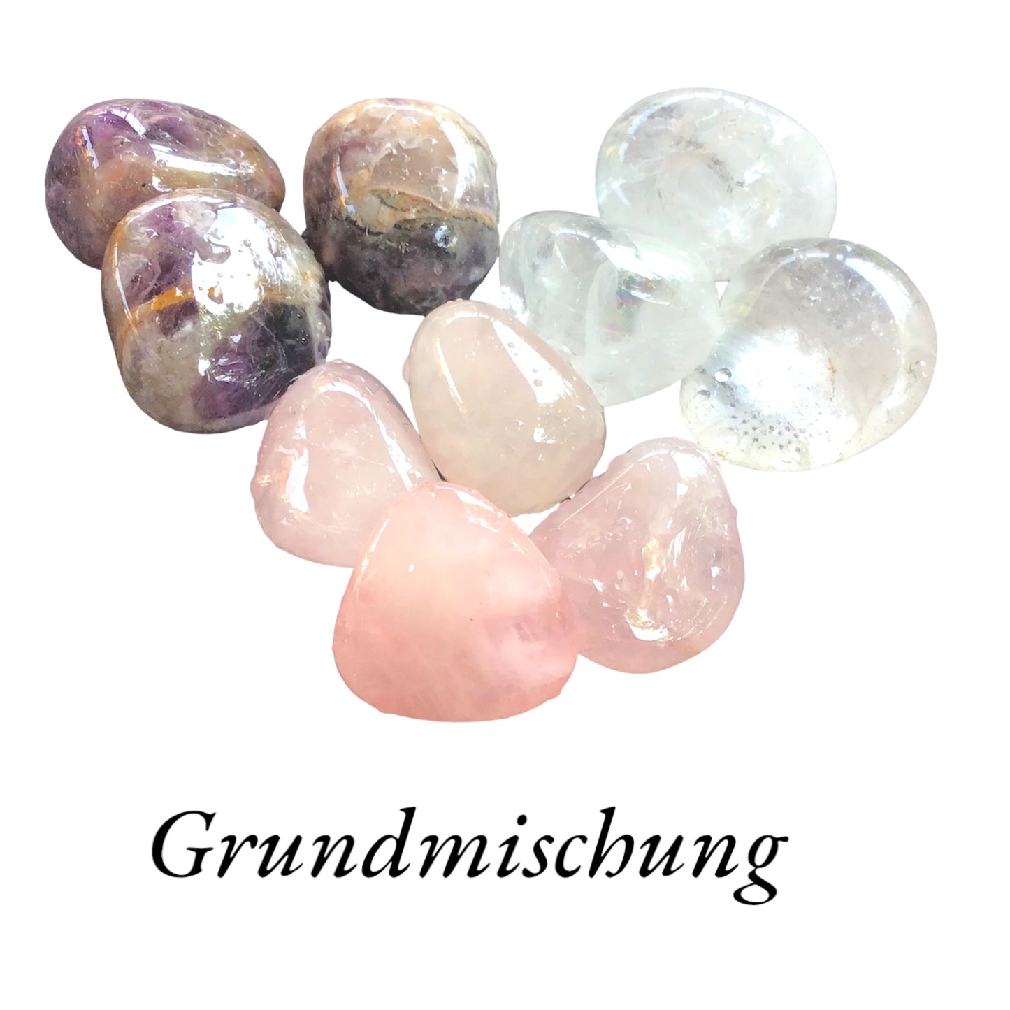 heilsteine aufbewahren Premium Edelstein-Quellwasser-Set "Grundmischung"