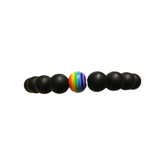 Steinfixx ® Obsidian Perlenarmband "Entschlackung" mit Chakra- Perle - der Kraft und Blutstein