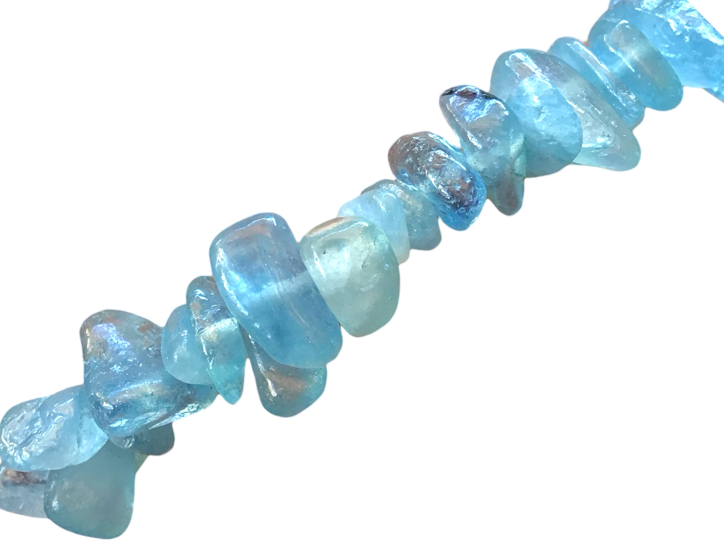 Steinfixx® - Echtes Aquamarin blau Armband mit Perlen in ovaler Form | angenehm zu tragen | DER Seelenstein