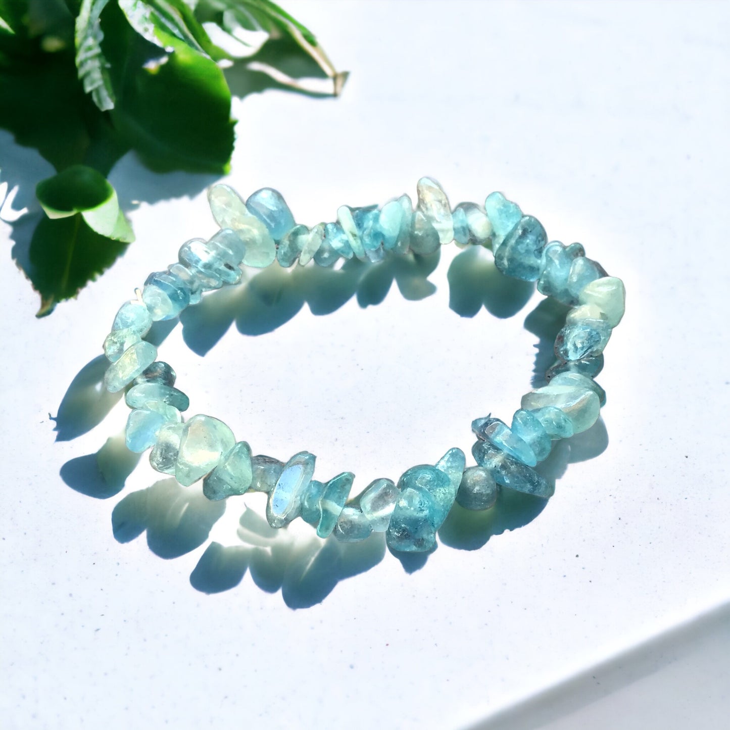 Steinfixx® - Echtes Aquamarin blau Armband mit Perlen in ovaler Form | angenehm zu tragen | DER Seelenstein