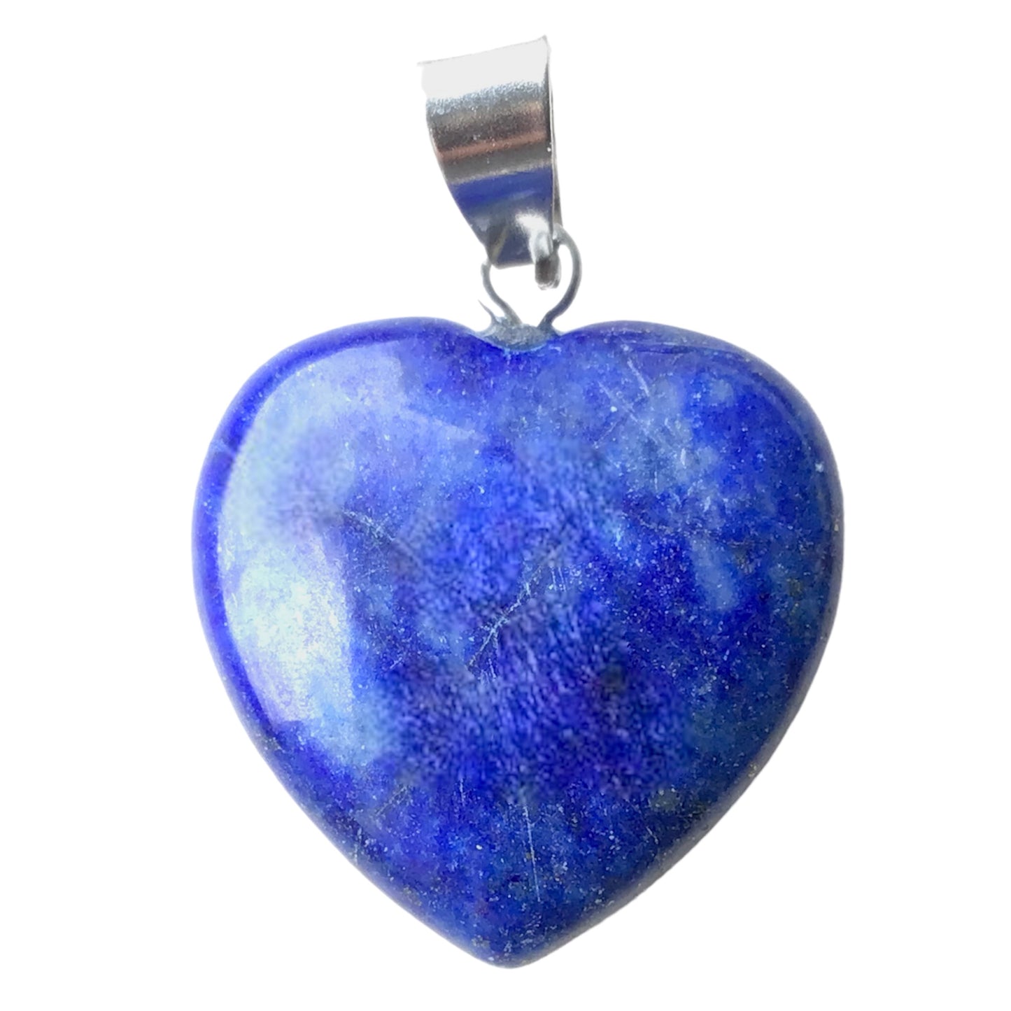Lapislazuli Edelstein Schmuckset mit hochwertiger Selenit Herzschale 10cm I 3-teilig- Ruhe und Licht