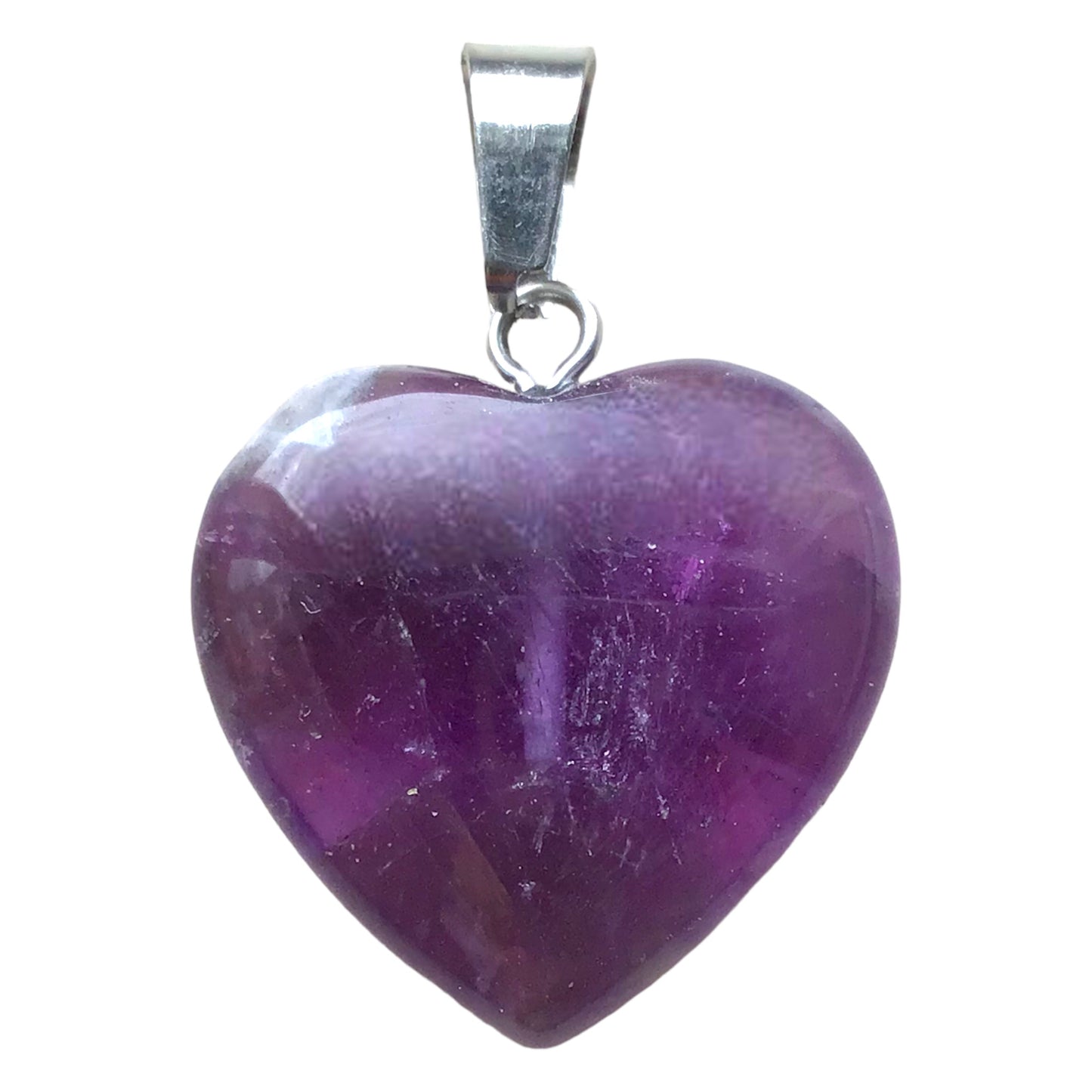 Amethyst Edelstein Schmuckset mit hochwertiger Selenit Herzschale 10cm I 4-teilig - Energie und Kraft