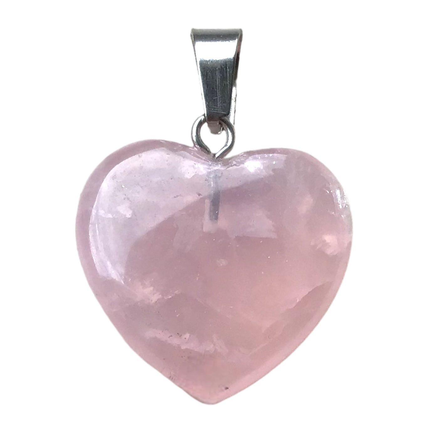 Rosenquarz Edelstein Schmuckset mit hochwertiger Selenit Herzschale 10cm I 4-teilig - Liebe und Vertrauen