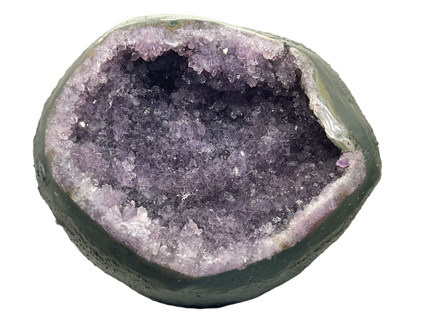 Amethyst Druse mit phantastischen Kristallen I 1,7 KG I 15x13x13 cm I Blickfang I Unikat-Masterpiece 1643 I Brasilien