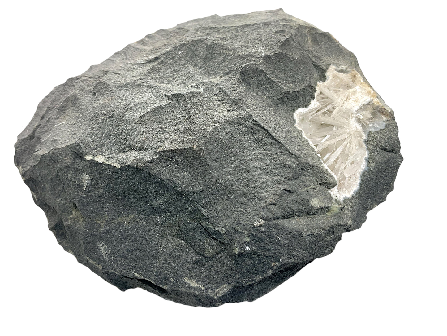 Natrolit Stilbit Druse I 1046gr. I 13x11x8cm I Sammlerstück I Unikat S3013 I Indien-Dekkan Trapp