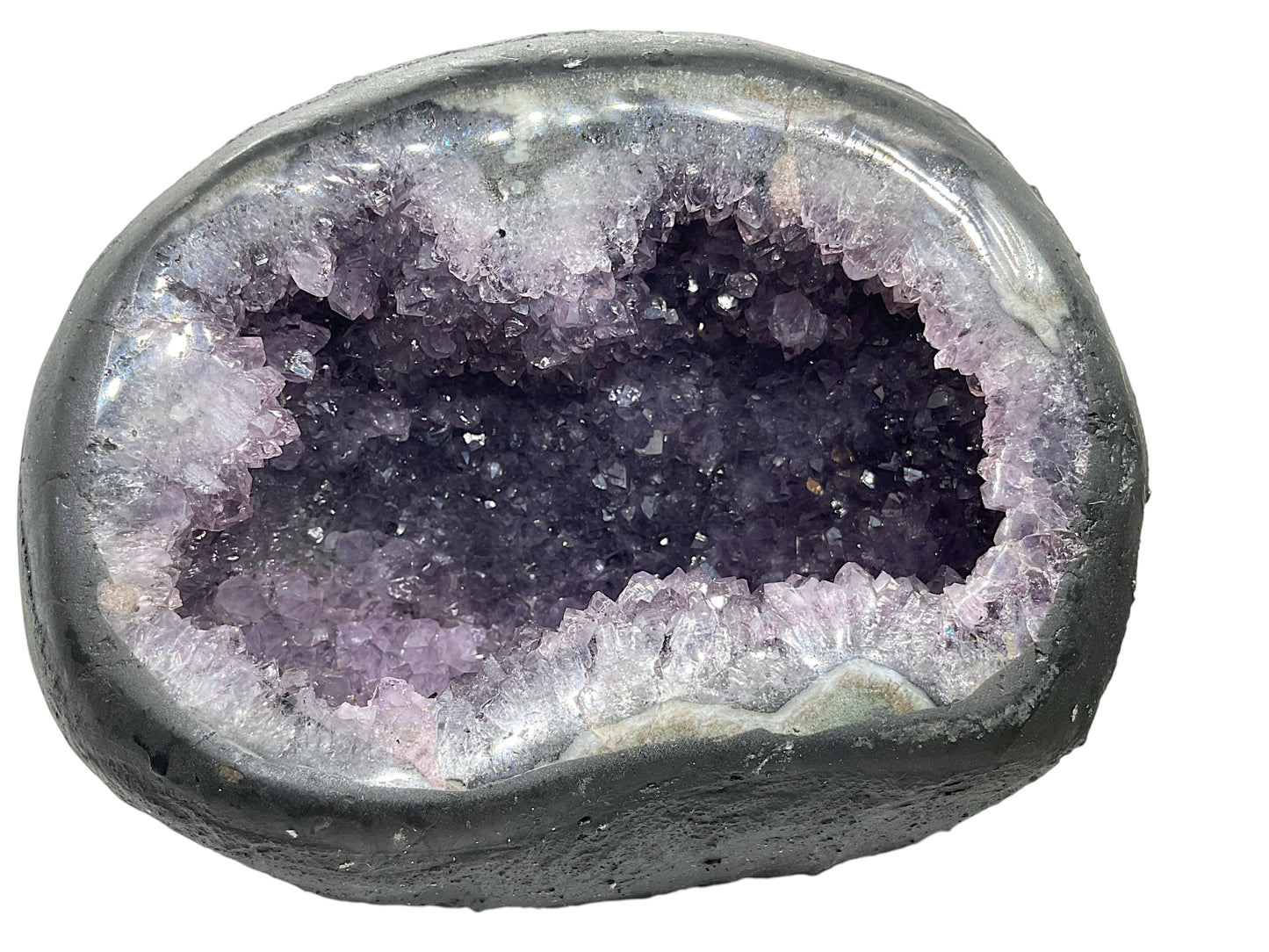 Amethyst Druse Minidruse mit phantastischen Kristallen I 1,75 KG I 15x11x11 cm I Blickfang I Unikat 1619 I Brasilien