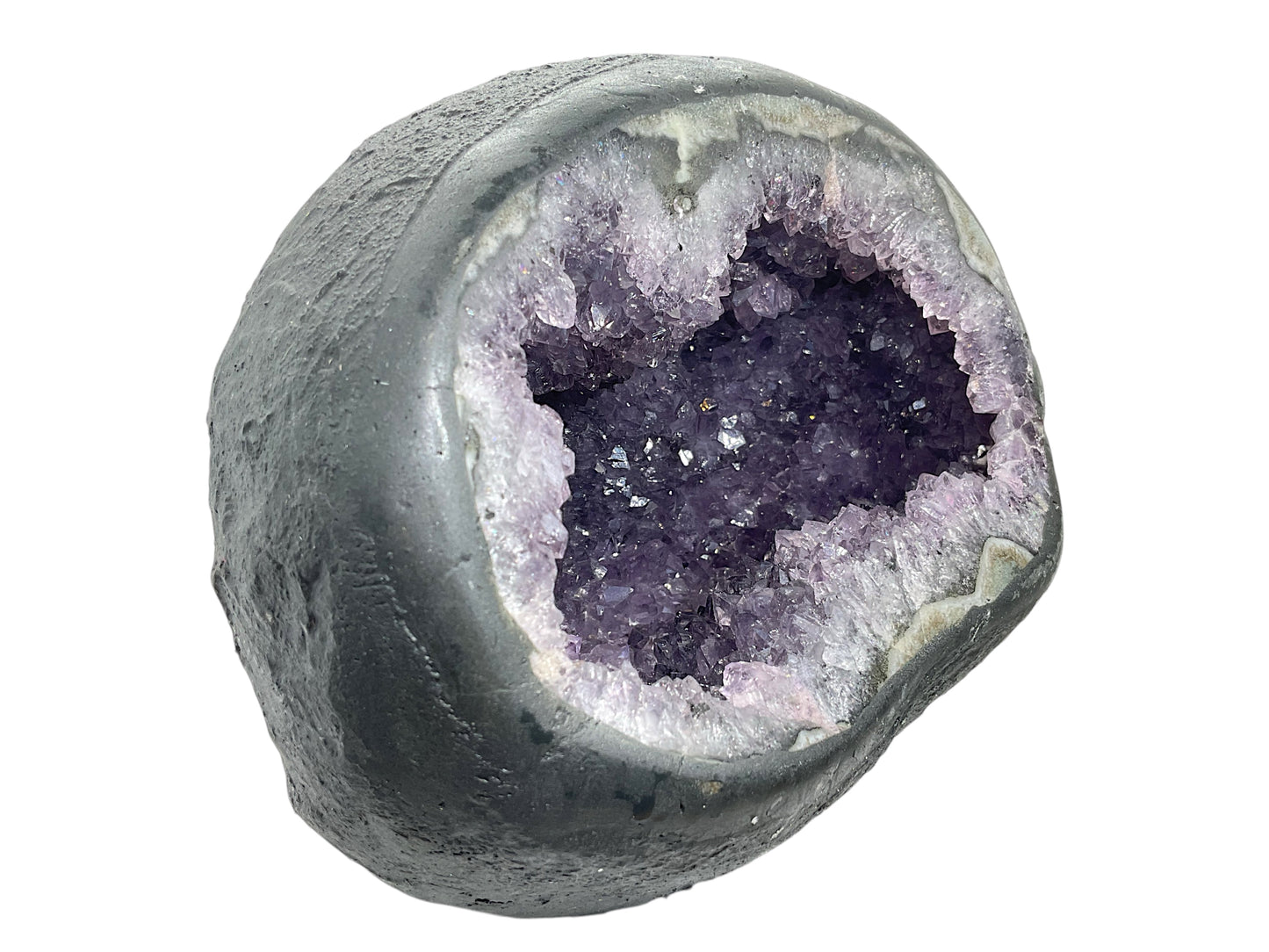 Amethyst Druse Minidruse mit phantastischen Kristallen I 1,75 KG I 15x11x11 cm I Blickfang I Unikat 1619 I Brasilien