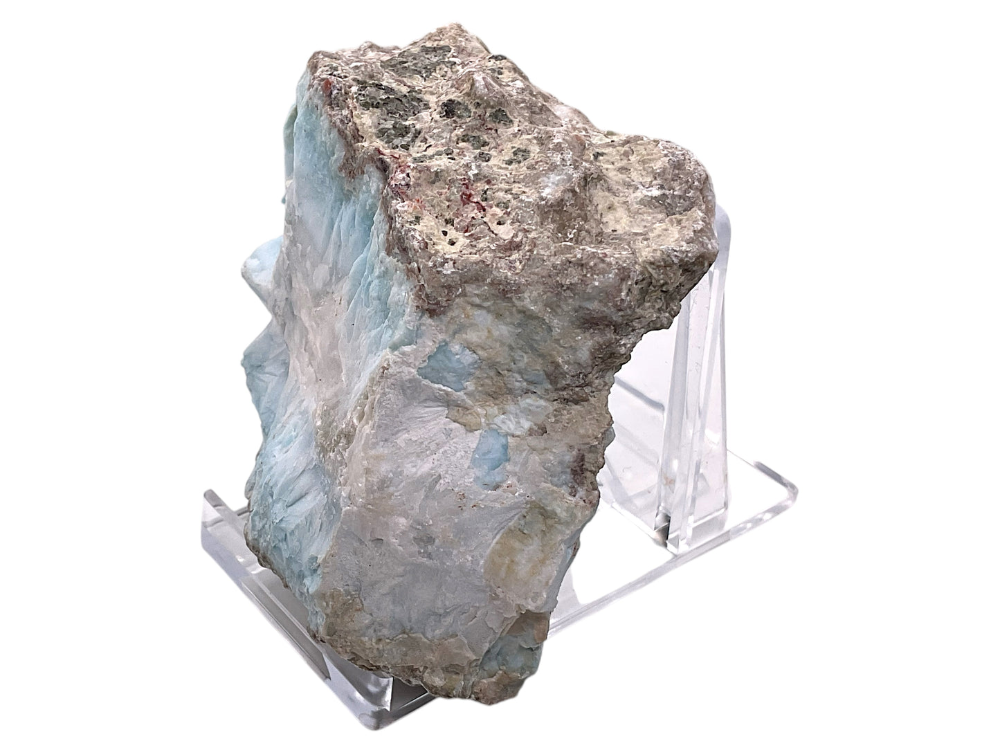Prächtiger und sehr seltener Larimar Rohstein - Unikat 1626 - 80x70x40mm - 192gr. - Dominikanische Republik