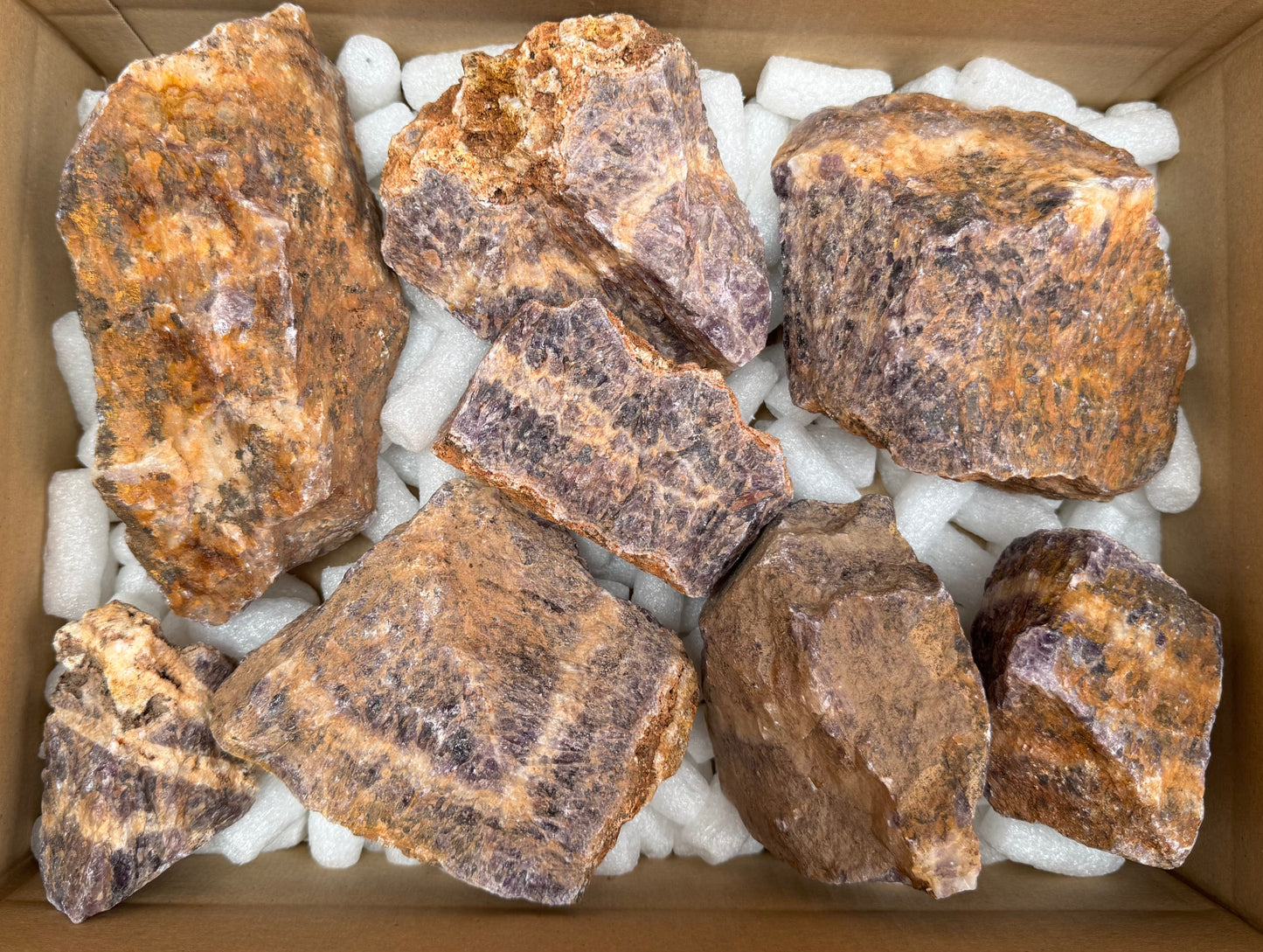 Amethyst (Chevron) Rohsteine in verschiedenen Größen aus Brasilien B-WARE 5,15 kg -SALE- Konvolut Nr.: 1217