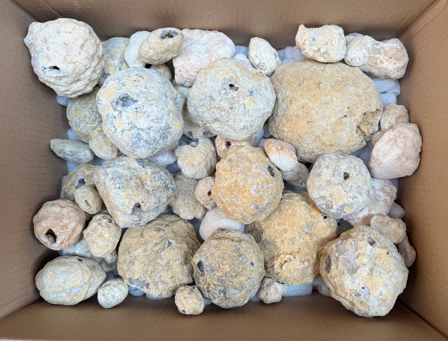 Geoden in verschiedenen Größen geschlossen aus Marokko B-WARE 9,85 kg -SALE- Konvolut Nr.: 1218