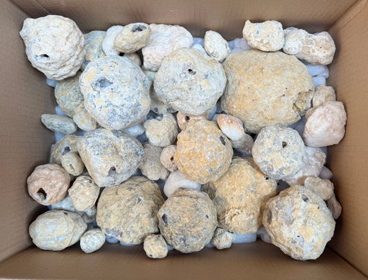 Geoden in verschiedenen Größen geschlossen aus Marokko B-WARE 9,85 kg -SALE- Konvolut Nr.: 1218