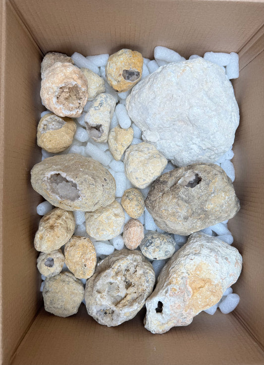 Geoden in verschiedenen Größen geschlossen aus Marokko B-WARE 9,3 kg -SALE- Konvolut Nr.: 1222