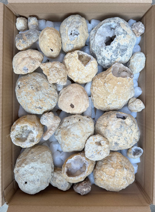 Geoden in verschiedenen Größen geschlossen aus Marokko B-WARE 5,2 kg -SALE- Konvolut Nr.: 1224