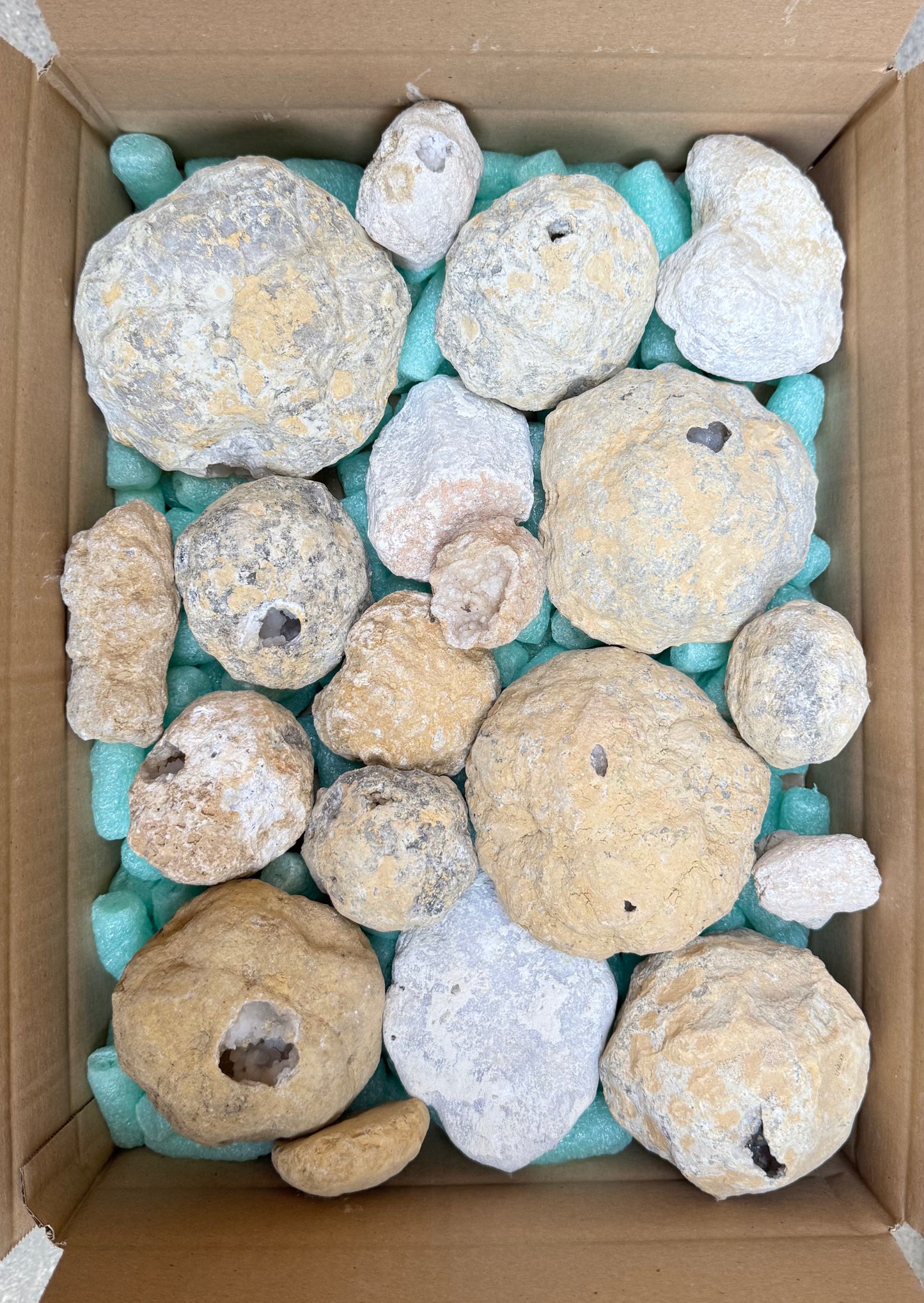 Geoden in verschiedenen Größen geschlossen aus Marokko B-WARE 4,95 kg -SALE- Konvolut Nr.: 1228