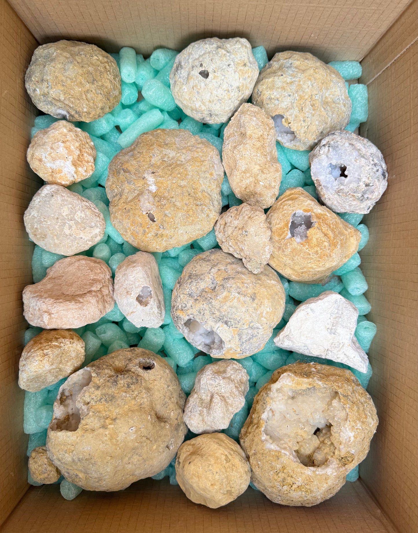 Geoden in verschiedenen Größen geschlossen aus Marokko B-WARE 7,15 kg -SALE- Konvolut Nr.: 1230