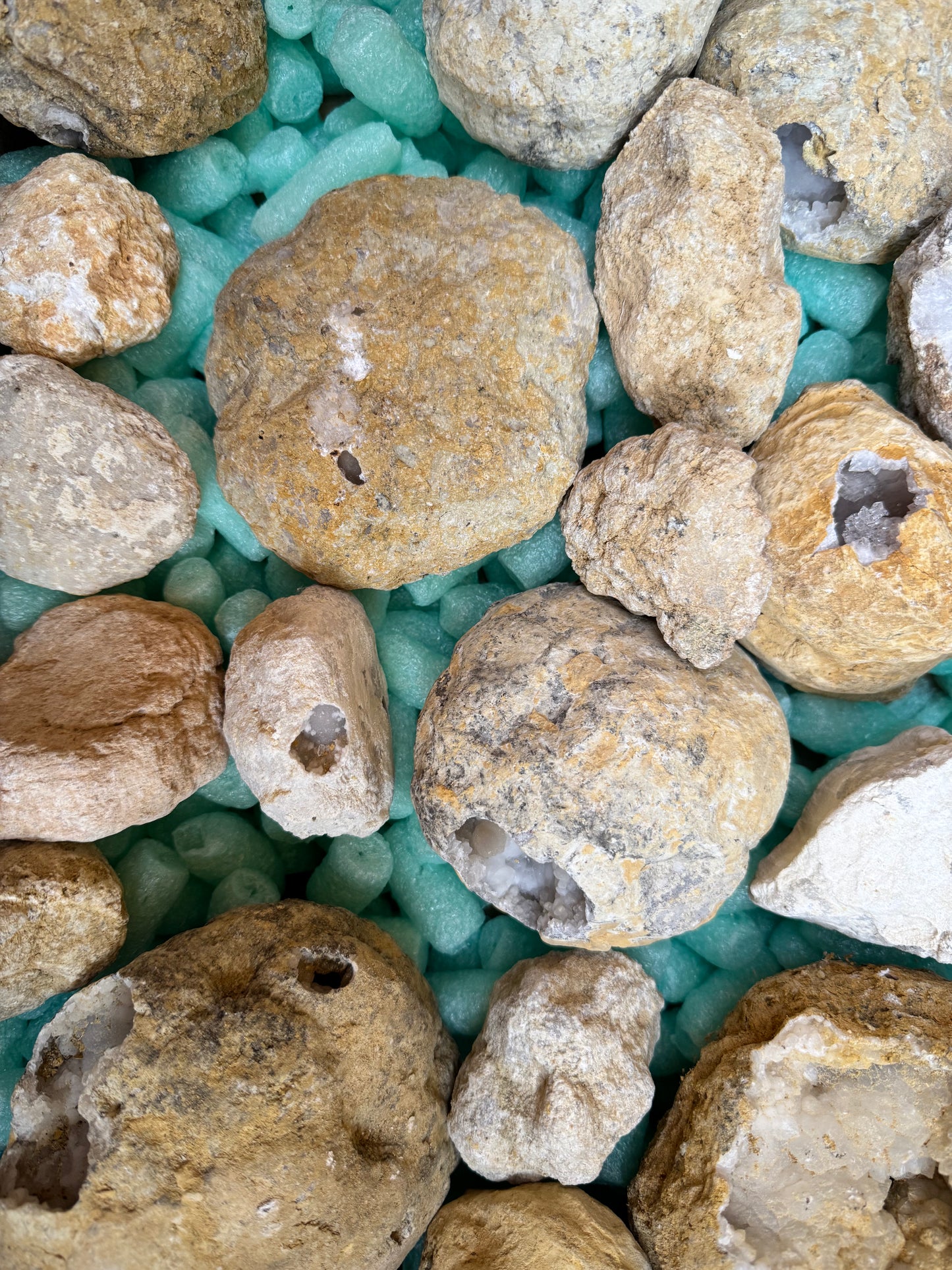 Geoden in verschiedenen Größen geschlossen aus Marokko B-WARE 7,15 kg -SALE- Konvolut Nr.: 1230