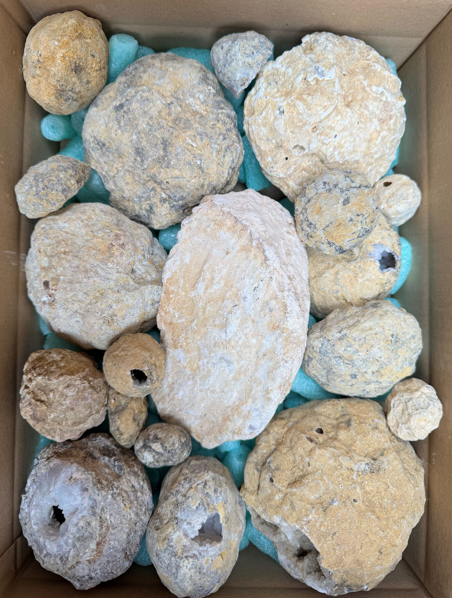 Geoden in verschiedenen Größen geschlossen aus Marokko B-WARE 5,7 kg -SALE- Konvolut Nr.: 1225